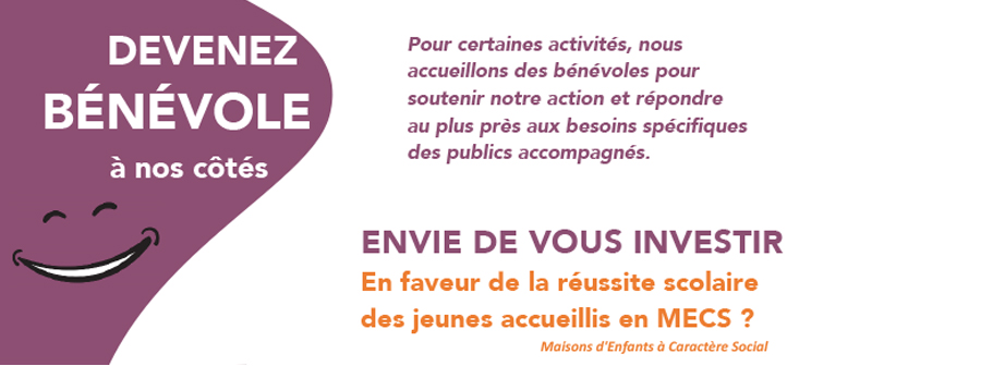 Recherche bénévoles pour le soutien scolaire en MECS
