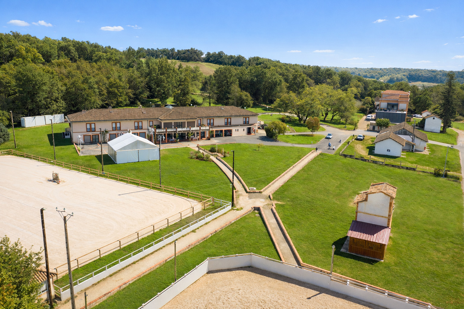 Domaine de Pousiniès vu du ciel