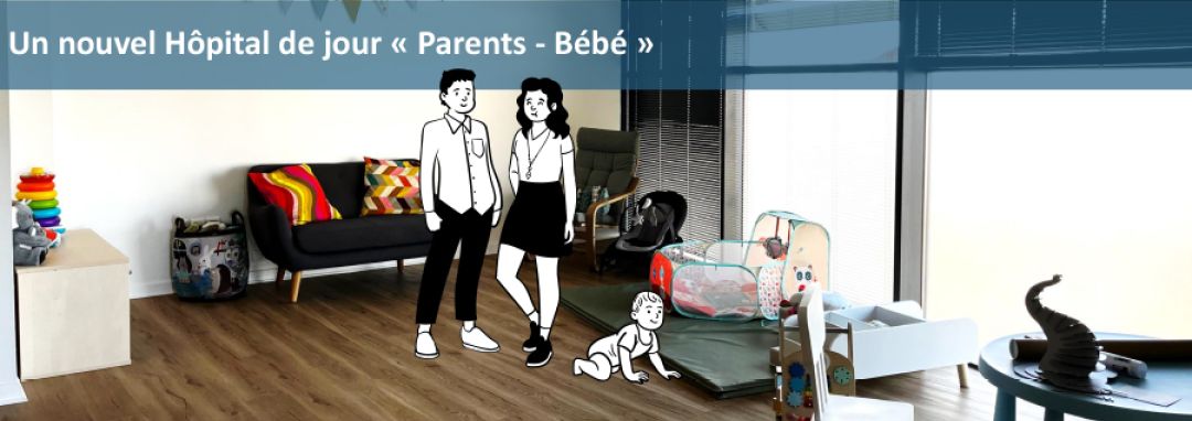 Illustration du nouvel hôpital de jour Parents - Bébé